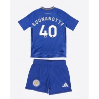 Leicester City Facundo Buonanotte #40 Hjemmebanesæt Børn 2024-25 Kortærmet (+ Korte bukser)